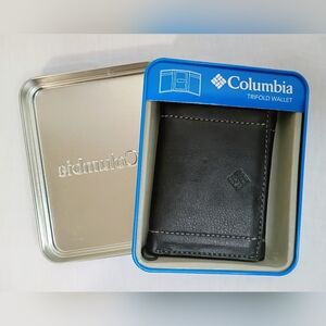 BNIP Columbia RFID-Blocking Leather Trifold Wallet